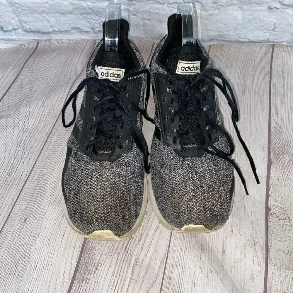 Adidas men 13 running shoe black and white